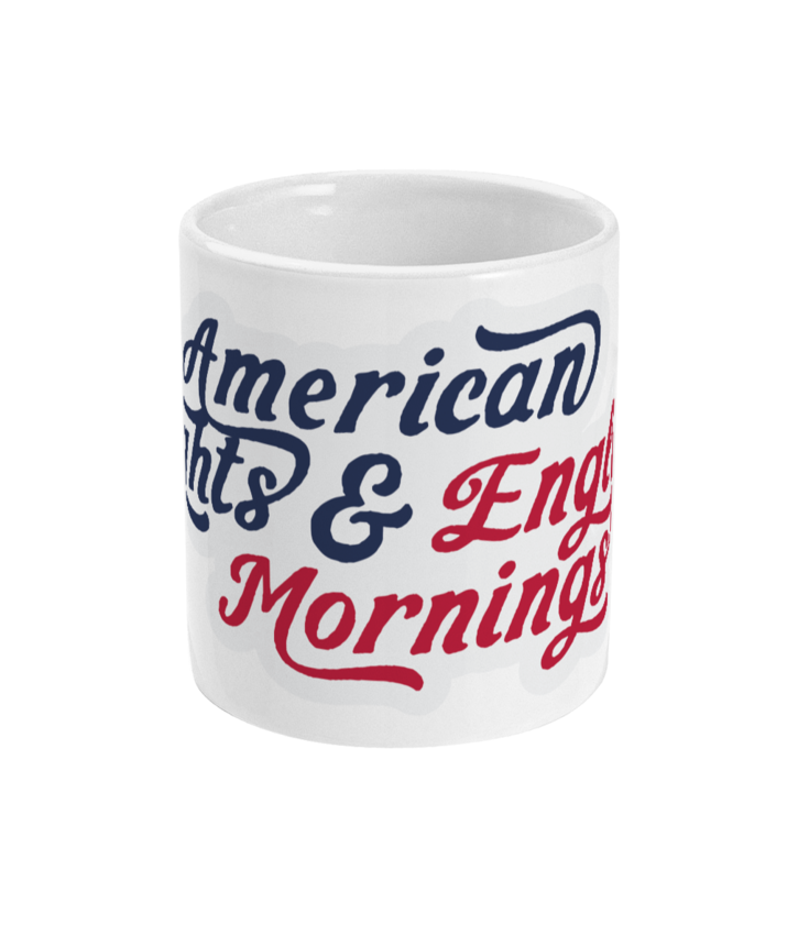 American Nights and English Mornings - Red Rum Club Inspired Mug | ThreadForge UK