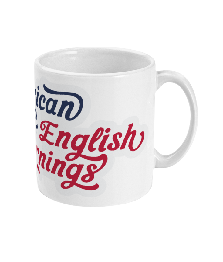 American Nights and English Mornings - Red Rum Club Inspired Mug | ThreadForge UK
