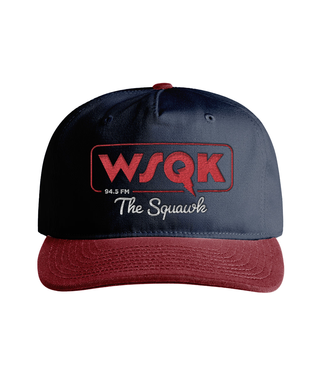 WSQK 94.5 FM Two-Tone Cap – Stranger Things Inspired Embroidered Hat | ThreadForge UK