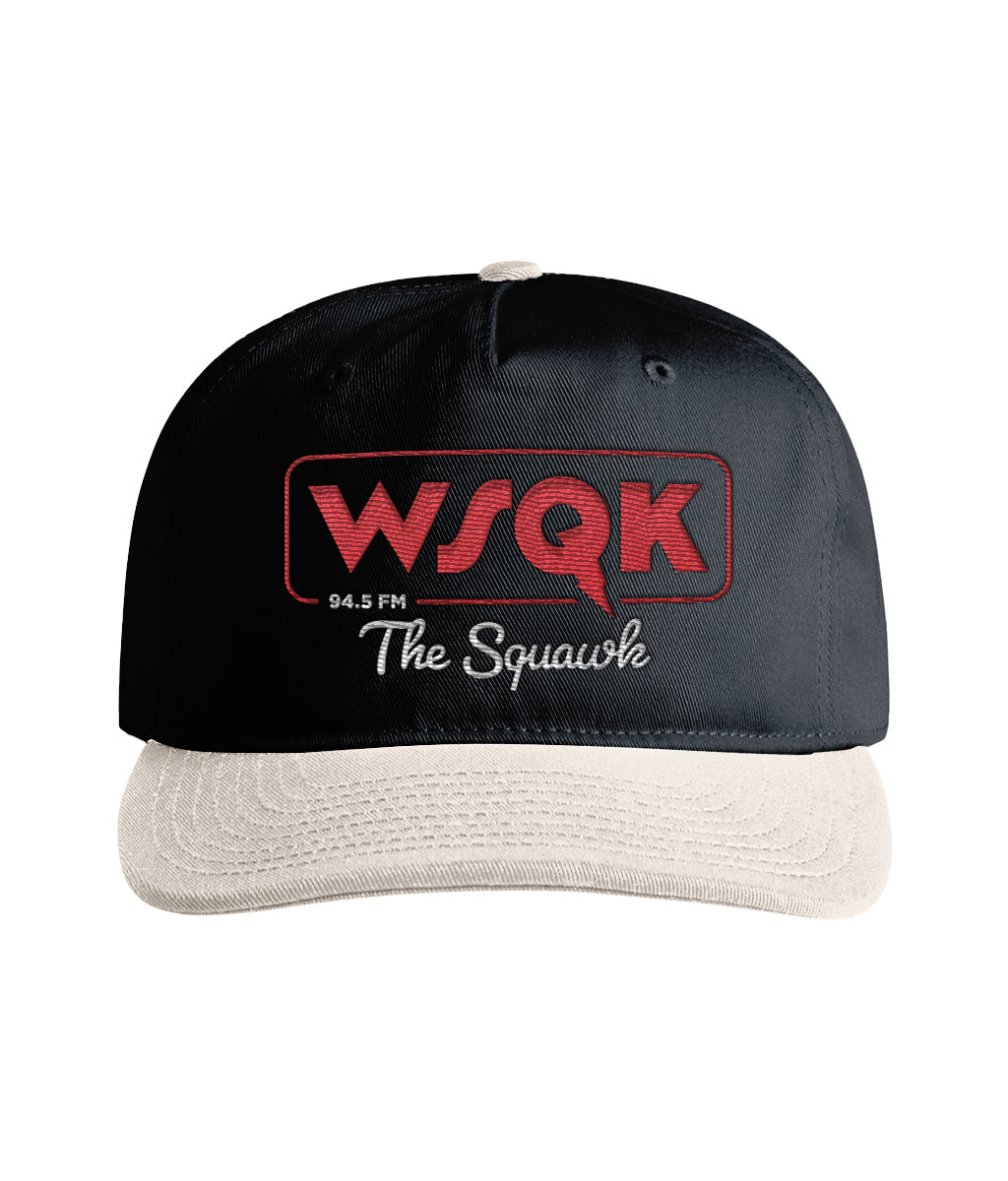 WSQK 94.5 FM Two-Tone Cap – Stranger Things Inspired Embroidered Hat | ThreadForge UK