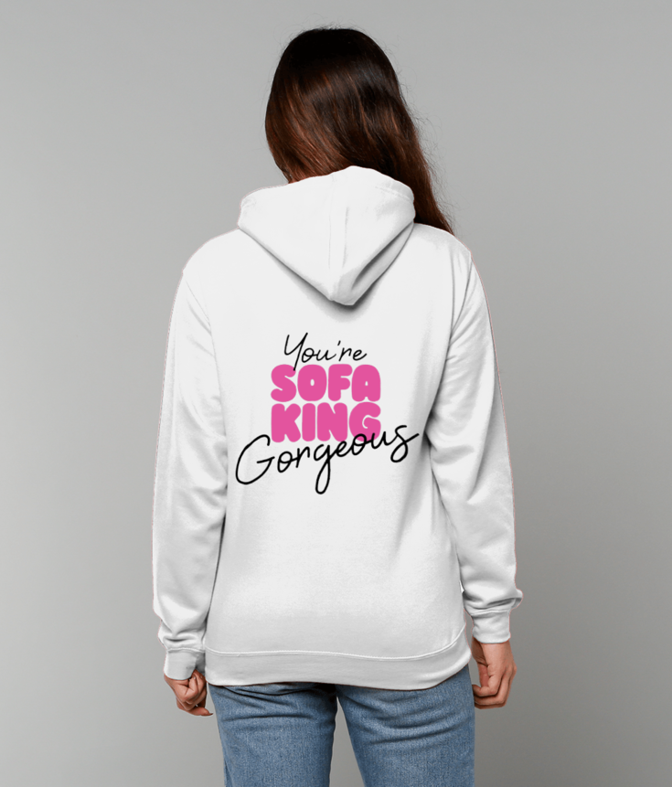 You’re Sofa King Gorgeous – Royel Otis Inspired Hoodie (Back Print) | ThreadForge UK