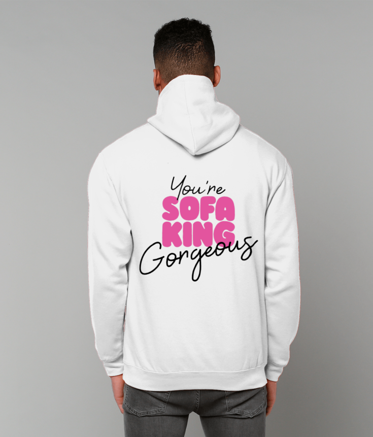 You’re Sofa King Gorgeous – Royel Otis Inspired Hoodie (Back Print) | ThreadForge UK